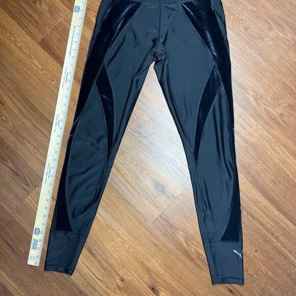 PUMA Black Velvet Panel DryCELL Leggings Size XL - Picture 8 of 9
